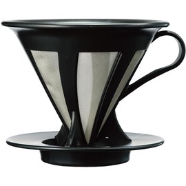 HARIO Cafeall Coffee Drip Dripper for 1-4 cups, Black, CFOD-02-B