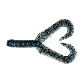 BAITFUEL Twin Tail Creature Bait Infused with Supercharged X55 Formula Gel | 3-Inch, Bluegill