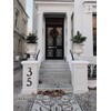 Modern Extra Large House Number, Solid Steel in Black, Fine