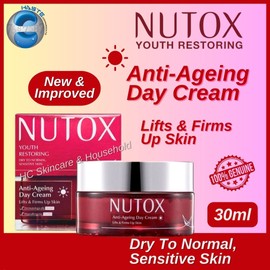 NUTOX Youth Restoring Anti-Ageing Day Cream - Dry To Normal, Sensitive Skin (30ml) Lifts & Firms Up Skin (New & Improved)