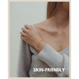 GD GOOD.designs EST. 2015 Platelet Bracelet Rose Gold for Ladies - Waterproof - Stainless Steel Bracelet with 12 Round Coin I Size Adjustable Bracelet COLOUR