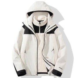 High-quality Outdoor Jackets, Mountaineering Clothing, Windproof and Waterproof Sports JacketsSize: Xxxl, Color: Black