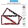Anime License Plate Frame 12.2x6.3inch 2Pcs Set Cartoon License Plate