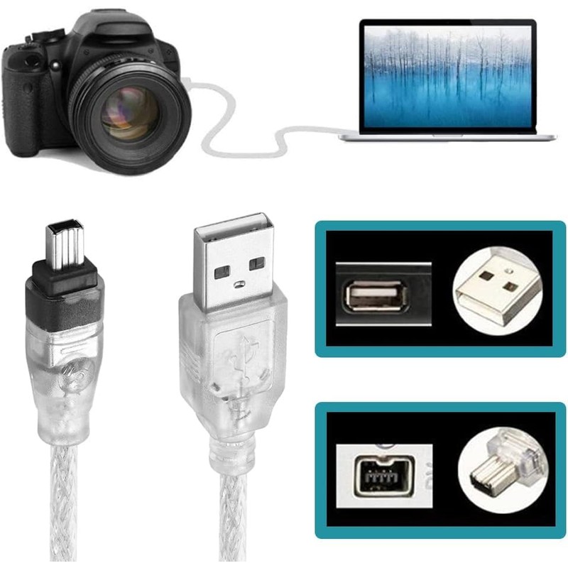 USB Male to Firewire IEEE 1394 4-Pin Male iLink Practical