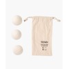 b2c Felt Dryer Ball 3 Pack (White) | Wool Ball