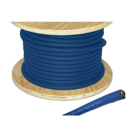 AWC Blue 4 AWG Battery Cable / Blue Welding Cable 30ft made in USA
