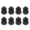 8Pcs Violin Mute Adjustable Rubber Silencer Single Hole Practice Parts