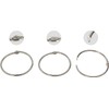 KTOJOY 1.5Inch (38 Pack) Loose Leaf Binder Rings, Nickel Plated