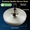 High Pressure Rainfall Shower Head, 6'' Luxury Modern Showerhead with