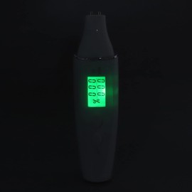 Analizador de piel, probador de humedad de la piel facial con pantalla inteligente con consulta de datos históricos, diseño portátil y simple para salón de belleza (Blanco)