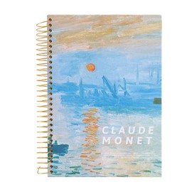 Eastrise Wirebound Spiral B5 Notebook,The Notebook Features a Waterproof Painting Pvc Hardcover Notepad,Suitable for Women,Men,Work,Office,And School 300 Pages/150 Sheets(Sunrise)