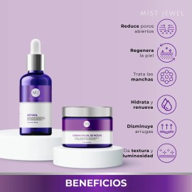 Ritual Nocturno de Renovación Celular con Retinol y Nutrición Profunda 