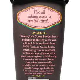 Trader Joe's Tumaco Cocoa Powder Unsweetened (Pack of Two)