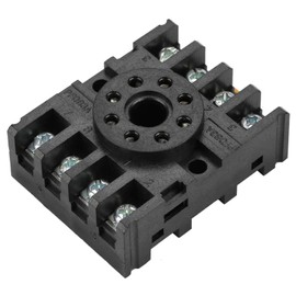 Walfront PF083A Base de Relé de Potencia de 8 Pines para MK2P AH3, Relé de Tiempo Electromagnético, Enchufes, Convertidores