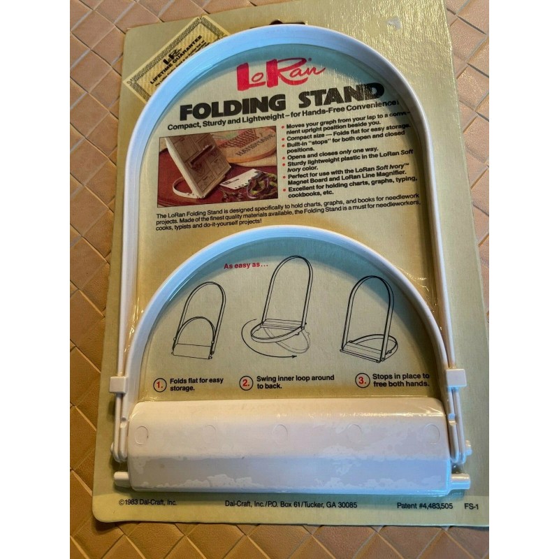LoRain LoRan Folding Stand 6" x 9" for Needlework Projects