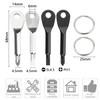 Gasea 8Pcs Keychain Screwdriver, Pocket Screw Driver Key Chain Flathead