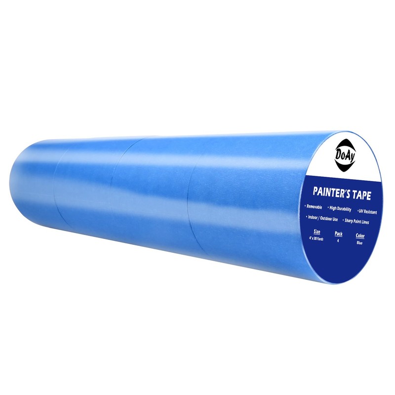 DOAY Blue Painters Tape 4 Inches x 30 Yards -