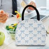 KEEPREAL Blue Bows Insulated Lunch Bag for Women & Men