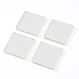 Sanwa Direct Earthquake Gel, Earthquake Resistant Mat, Seismic Intensity 7, Total Load Capacity 40kg, 3mm Thin, for TV and Computer, Anti-tip, Square, Clear, Earthquake and Tip-over Prevention, 200