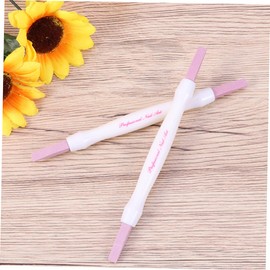 Outanaya 2pcs Double-headed Nail Polishing Stick Manicure Scrub Buffing Tool for Safe Cuticle Remover and Nail Care Compact and Care Tool for Professionals and Home Use