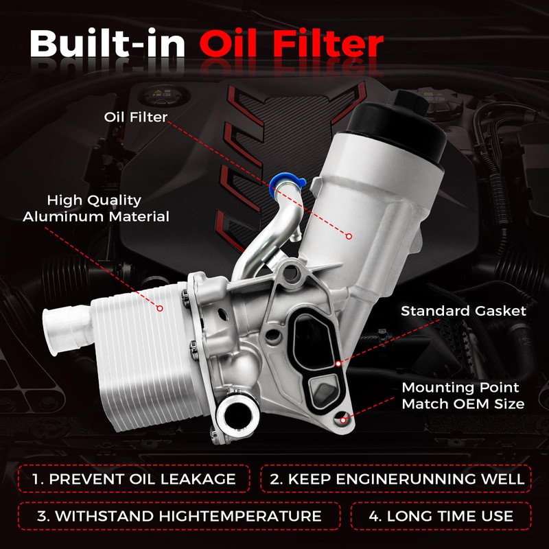918-428 Engine Oil Filter Housing Assembly with 2011-2016 Chevy Cruze
