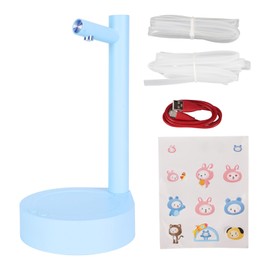 Smart Table Water Dispenser 7 Levels Adjustable USB Charging Low Noise Water Dispenser for 5 Gallon Bottle Sky Blue