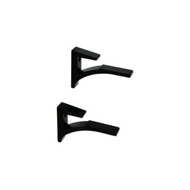 FHC SC5B Shelf Clip Set for 3/8" to 1/2" Glass - Black