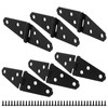Litoexpe 2 Inch Light Strap Hinge 6 Pcs, Shed Hinges
