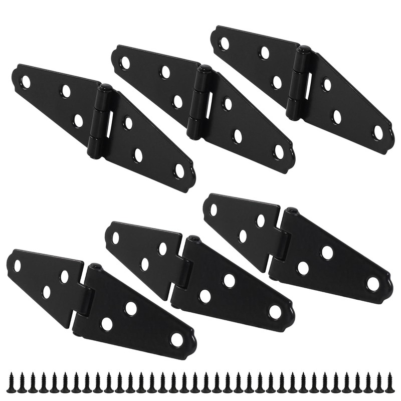 Litoexpe 2 Inch Light Strap Hinge 6 Pcs, Shed Hinges