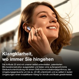 Blackview Wireless Earbuds, Bluetooth Headphones, AirBuds 20 Ear Buds Bluetooth 5.4 Deep Bass Noise Cancelling Earphones, IP7 Waterproof, 30H Playtime for Laptop Pad Phones Sports Workout