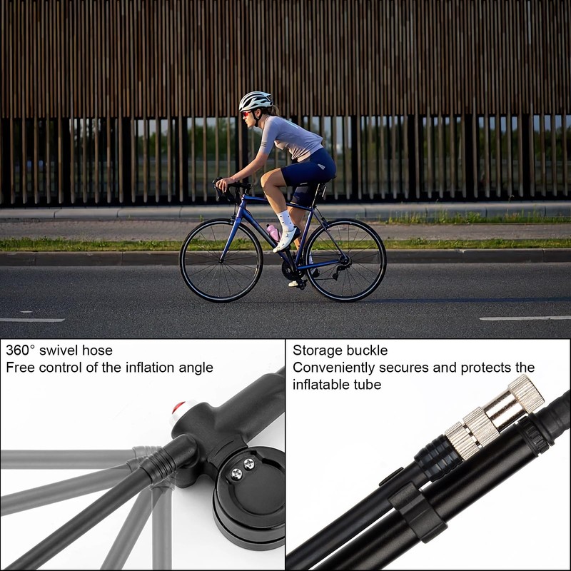 High-Pressure Bike Shock Pump (Max 400 PSI) 3-in-1 – Suspension