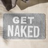 OHS Get Naked Bath Mat Grey, Super Soft Bath Mats