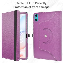 MAMA MOUTH Compatible with Teclast P30 Case, 360° Rotating Stand Cover, Premium Protective Case with Stand Function, Case for Teclast P30 / Teclast P30T 10.1 Inch Tablet, Purple