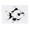 'Cute Fish Side View' Temporary Tattoo - Water Resistant, Skin-Safe,