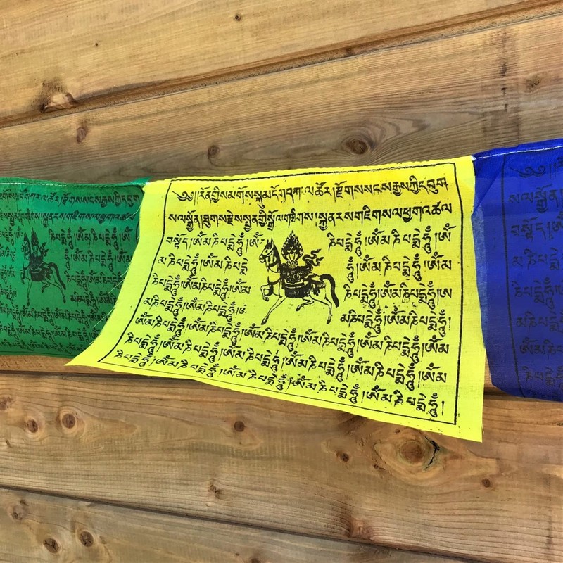 Tibetan Prayer Flags - 5 ROLLS, Hand Made in Nepal