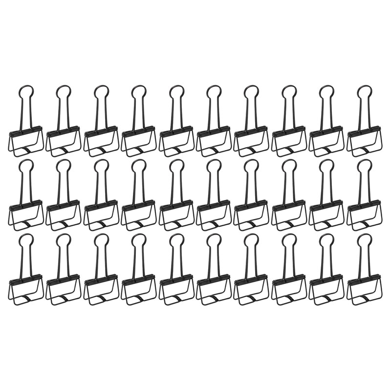 30Pcs Wire Binder Clips 2 Inch Hollow Out Strong Clamping