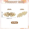 sourcing map 5Pcs Rhinestone Crystal Applique Handmade Beaded Patches