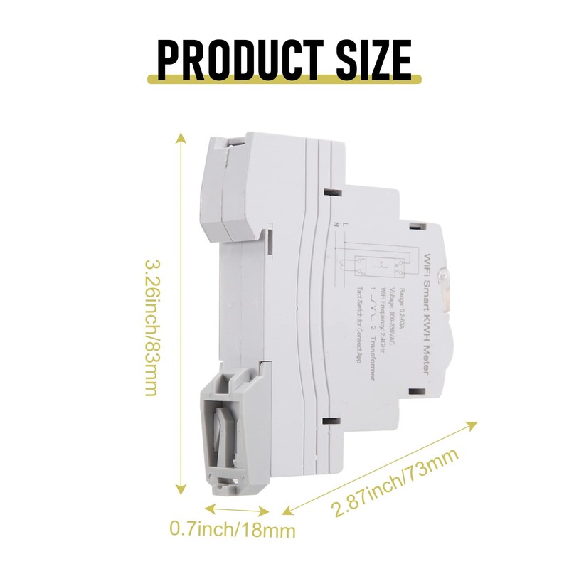 Fowecry ATMS1603 Tuya Single Phase WiFi Intelligent Energy Meter 100A