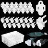 15 Sets White Weatherproof Gaskets and Plug Protectors Covers Outdoor