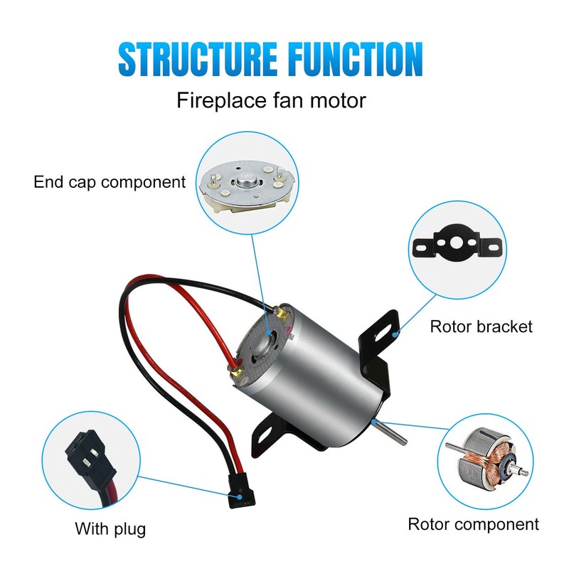 Stove Fan Motor, Fireplace Blower Fan Motor Replacement Low Noise
