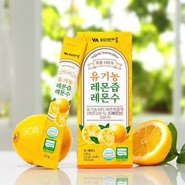 Vitamin Village Organic Lemon Juice Lemon Water Stick Juice Concentrate 14 packets x 8 boxes (Total 112 packets) / 비타민마을 유기농 레몬즙 레몬수 스틱 착즙원액 14포 x 8박스 (총112포)