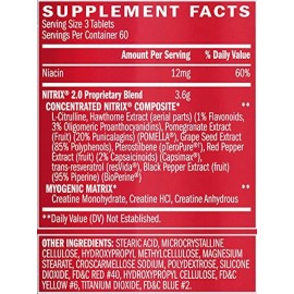 Bsn Nitrix 2.0 180 Tabletas Sabor Sin Sabor