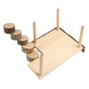 Hamster Climbing Platform Multipurpose Natural 2 Layer Wooden Hamster Playing
