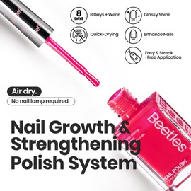 Beetles Neon Nail polish Set, 6 Colors Bright Rainbow Nail Polish Kit Quick Dry Summer Finger Nail Polish Glossy Shine Nail Lacquer Polish Long Lasting Neon Party Gifts for Women