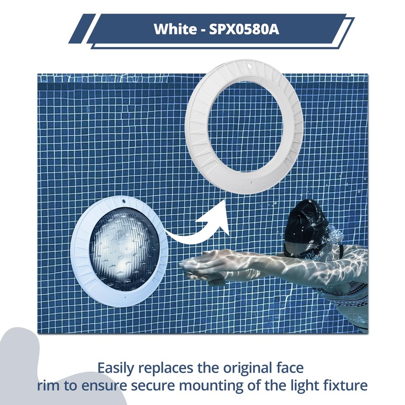 SPX0580A Pool Light Face Plate Rim – Compatible with Hay-ward