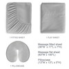 Massage Table Sheets 3-Piece Set, Fitted Sheet/Flat/Face Cover, Grey