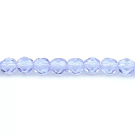 PRECIOSA Alexandrite Transparent - 50 3mm Faceted Round Fire Polish Czech Glass Beads