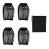 4 Pcs Midge Head Net with Drawstring Bag, Nylon Mosquito
