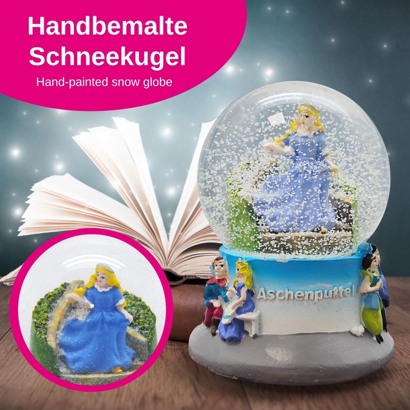 Fairy Tale Snow Globe Cinderella | Shaking Ball Glitter Ball