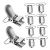Mobestech 25PCS Metal Suspender Clips Clamps for Tablecloths Sofa Cushions